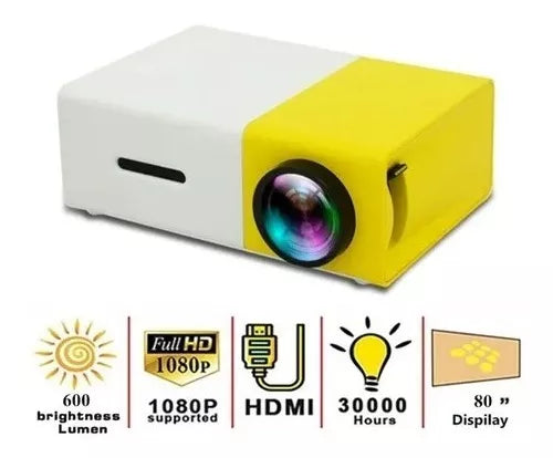 Mini Proyector Portatil Con Control Remo