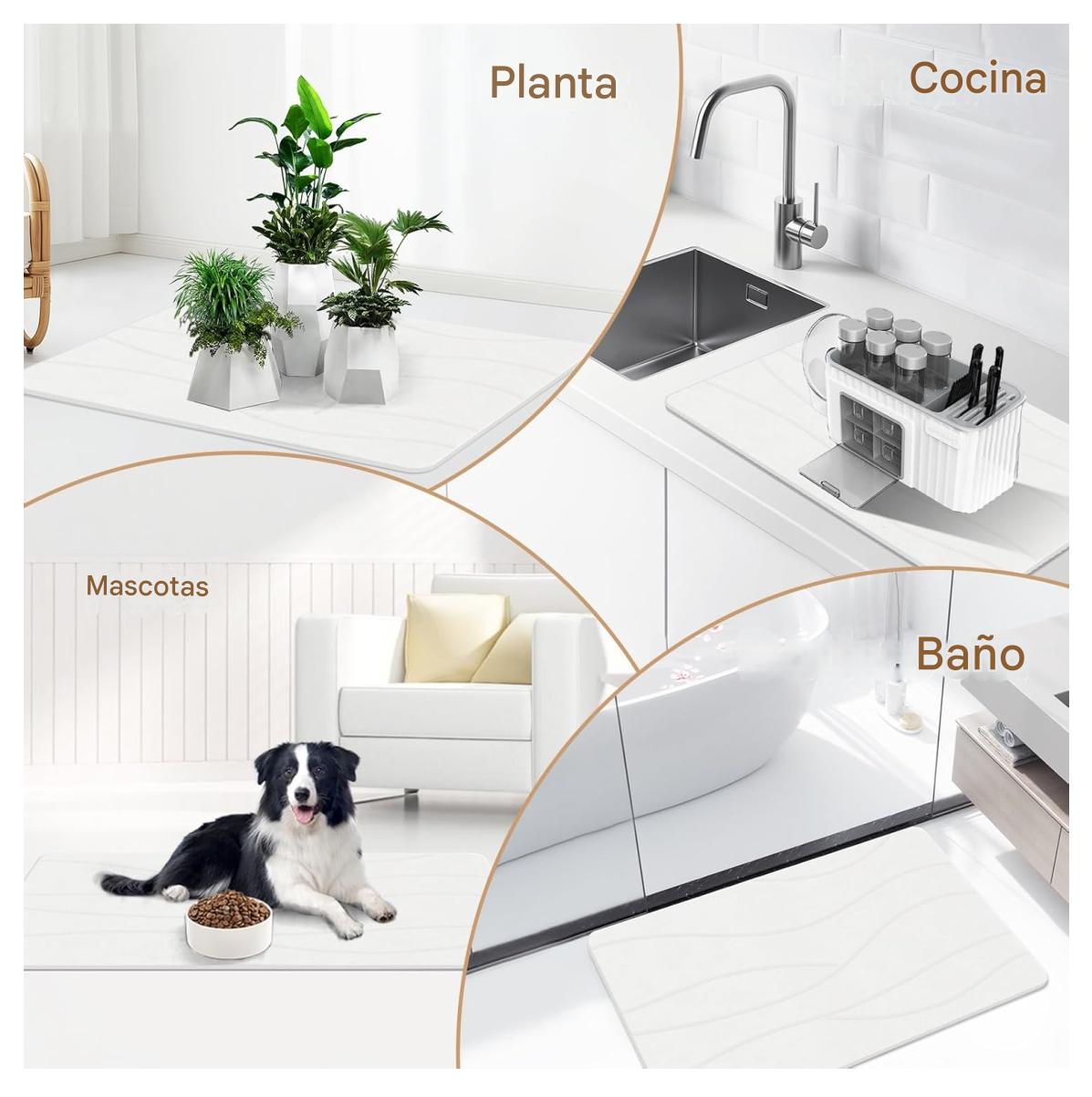 Alfombra Piedra Diatomita Ultra Absorbente