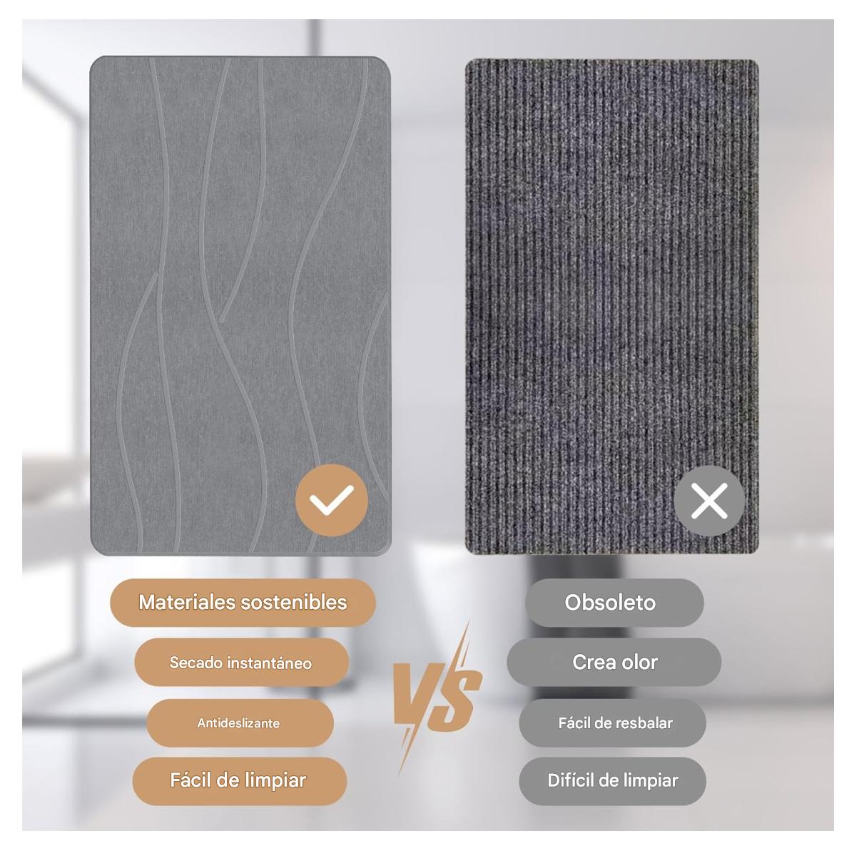 Alfombra Piedra Diatomita Ultra Absorbente