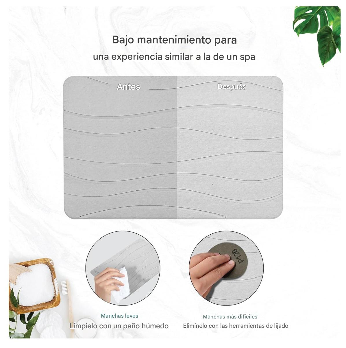 Alfombra Piedra Diatomita Ultra Absorbente