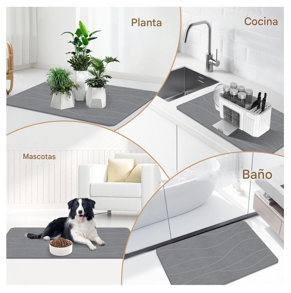 Alfombra Piedra Diatomita Ultra Absorbente