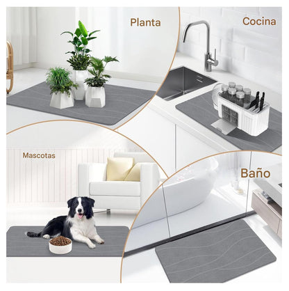 Alfombra Piedra Diatomita Ultra Absorbente