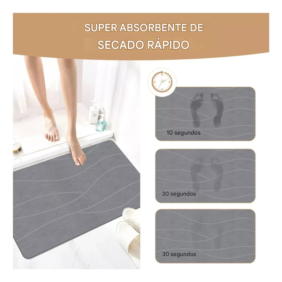 Alfombra Piedra Diatomita Ultra Absorbente