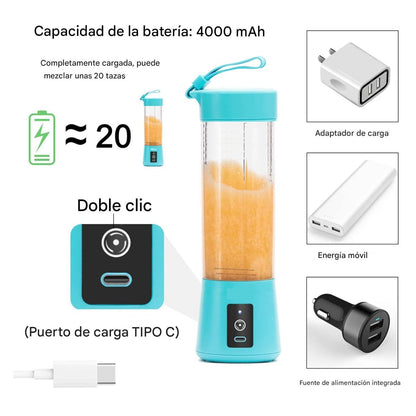 Licuadora Personal 380ml Batidos Jugos