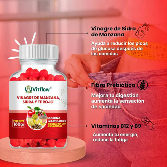 🍎 Hiper Promoción - Gomitas de Vinagre Manzana ¡Solo por hoy!