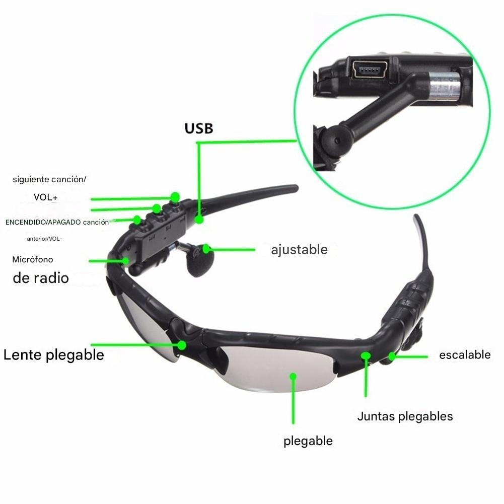 Gafas Con Bluetooth Recargable